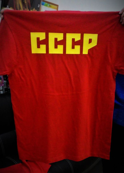 Печать на футболке "СССР"