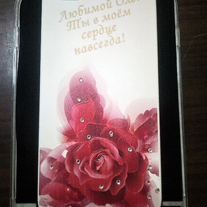 Лазерная гравировка на чехле для телефона
