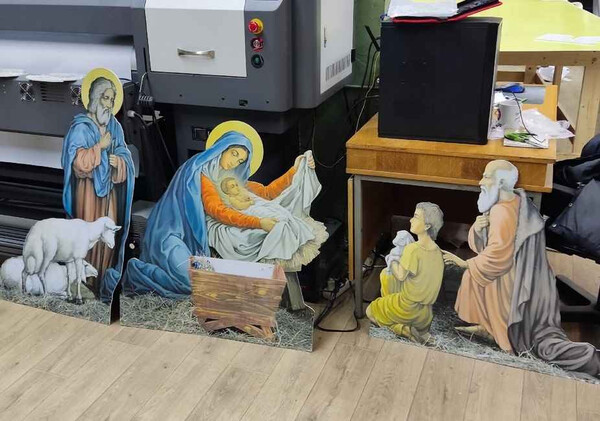 УФ печать композиции Вертеп на пластике УФ печать композиции Вертеп на пластике